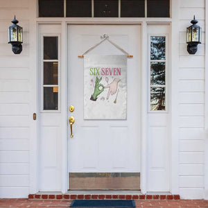 Funny Six Seven Witch Pink And Green Broomstick Magic Wand Garden Flag TS11 Print Your Wear