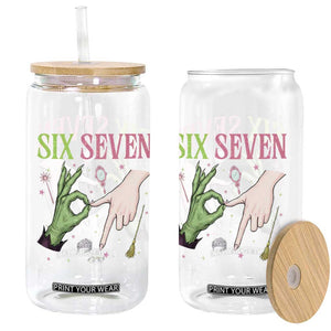 Funny Six Seven Witch Pink And Green Broomstick Magic Wand Glass Can TS11 Print Your Wear