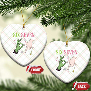 Funny Six Seven Witch Pink And Green Broomstick Magic Wand Ceramic Ornament TS11 Print Your Wear