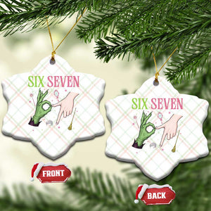 Funny Six Seven Witch Pink And Green Broomstick Magic Wand Ceramic Ornament TS11 Print Your Wear
