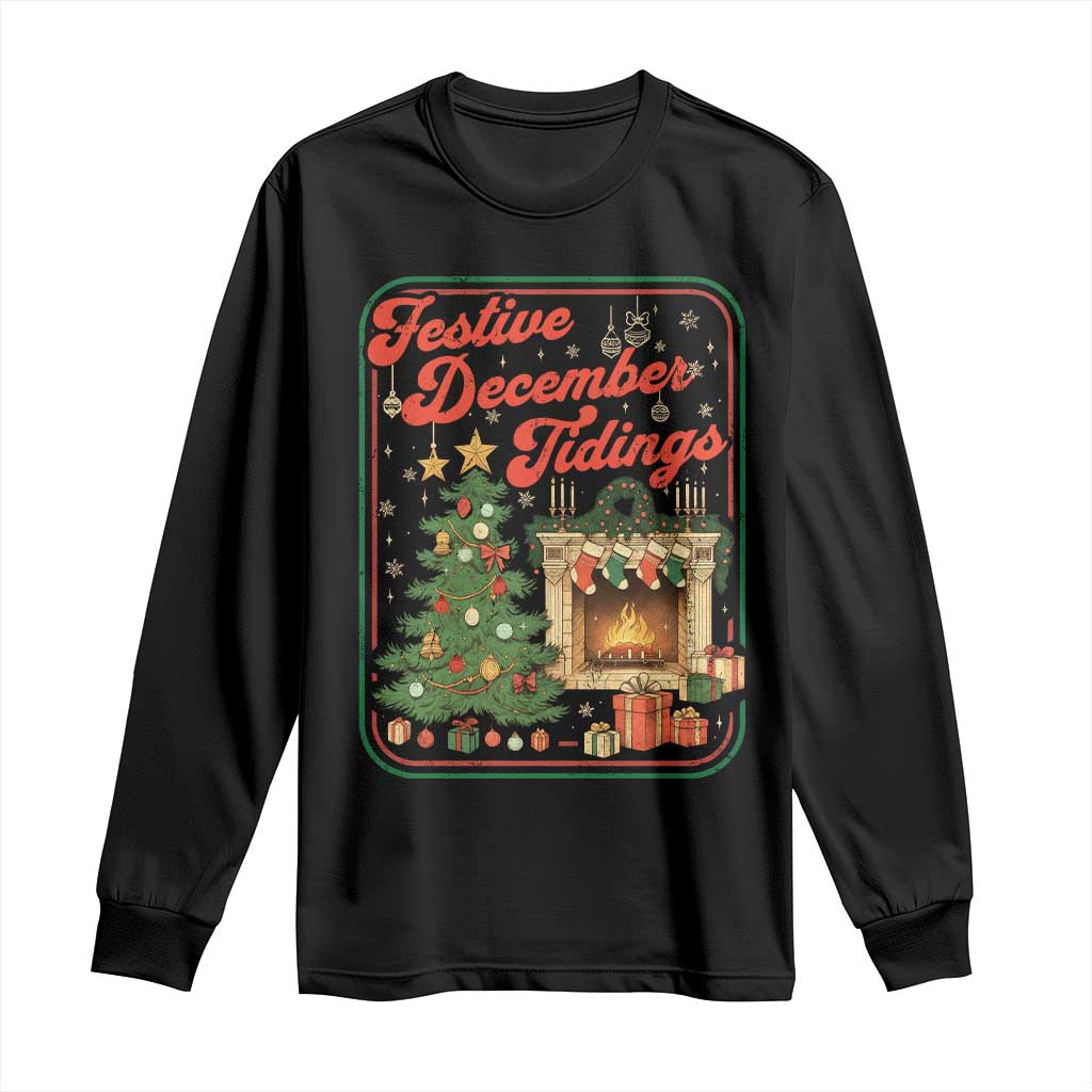 Funny Democrat Christmas Long Sleeve Shirt Festive December Tiding Xmas Political Satire TS11 Black Print Your Wear