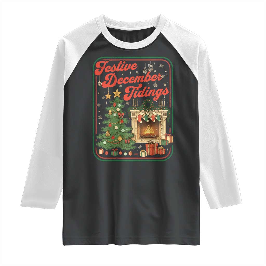 Funny Democrat Christmas Raglan Shirt Festive December Tiding Xmas Political Satire TS11 Black White Print Your Wear