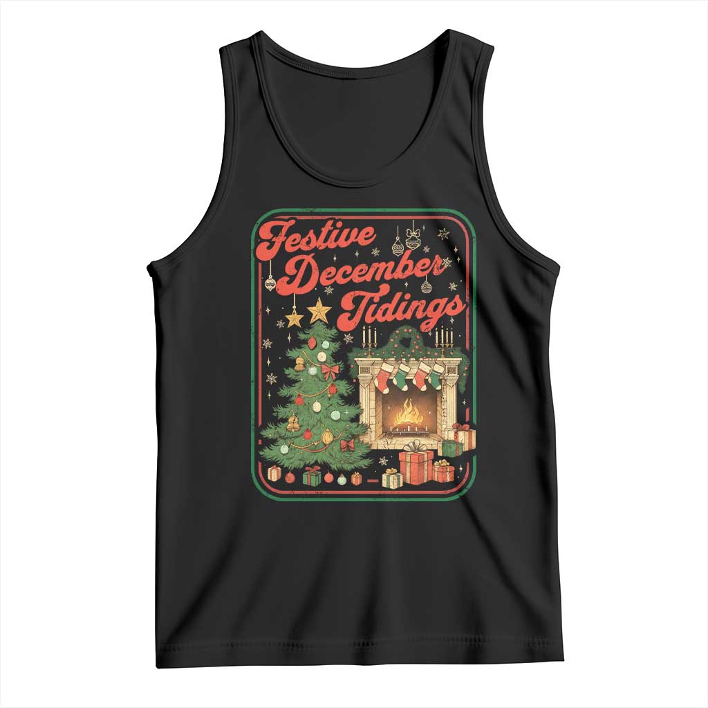 Funny Democrat Christmas Tank Top Festive December Tiding Xmas Political Satire TS11 Black Print Your Wear