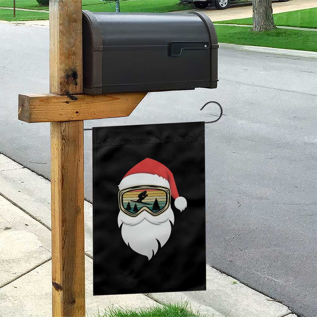 Funny Ski Christmas Winter Sport Skiing Santa Hat Garden Flag TS11 Print Your Wear