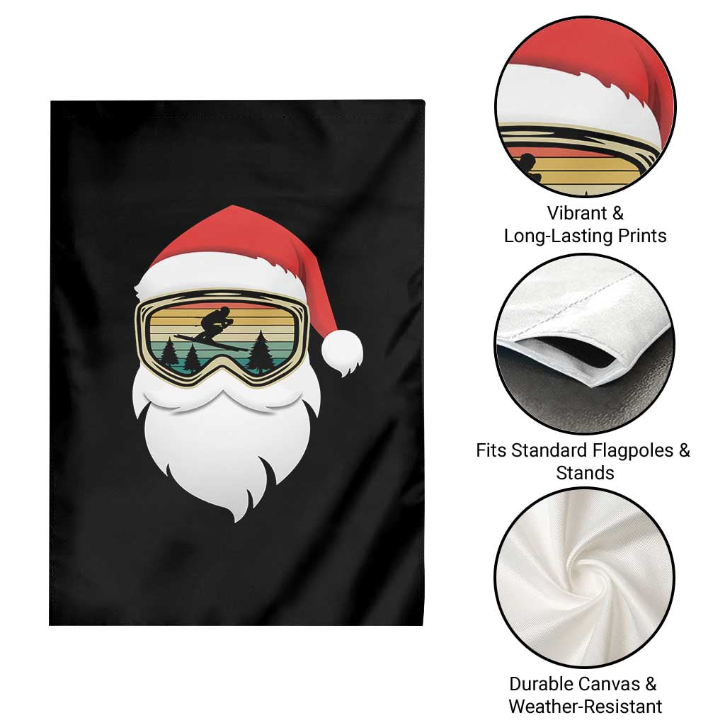 Funny Ski Christmas Winter Sport Skiing Santa Hat Garden Flag TS11 Print Your Wear