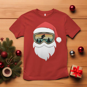 Funny Ski Christmas Winter Sport Skiing Santa Hat T Shirt TS11 Red Print Your Wear
