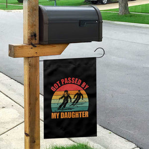 Funny Skiing Ski Dad Garden Flag Got Passed By My Daughter Retro Vintage TS11 Print Your Wear