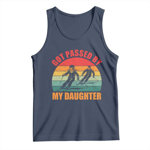 Funny Skiing Ski Dad Tank Top Got Passed By My Daughter Retro Vintage TS11 Navy Print Your Wear