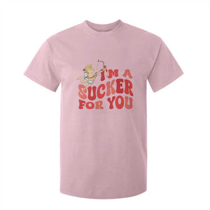 Funny Cupid Trump Valentine's Day I'm A Sucker For You T Shirt For Kid TS11 Light Pink Print Your Wear