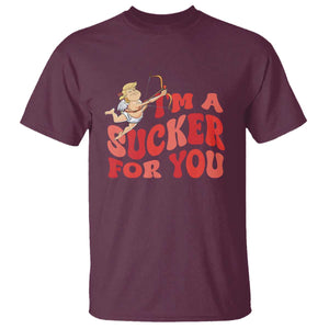 Funny Cupid Trump Valentine's Day I'm A Sucker For You T Shirt TS11 Maroon Print Your Wear