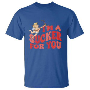 Funny Cupid Trump Valentine's Day I'm A Sucker For You T Shirt TS11 Royal Blue Print Your Wear