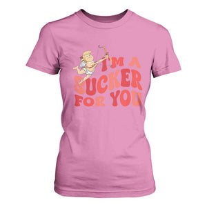 Funny Cupid Trump Valentine's Day I'm A Sucker For You T Shirt For Women TS11 Azalea Print Your Wear