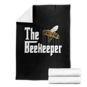 The Beekeeper Throw Blanket Funny Keeping Apiary Beekeeping Gift TS11 Black Print Your Wear