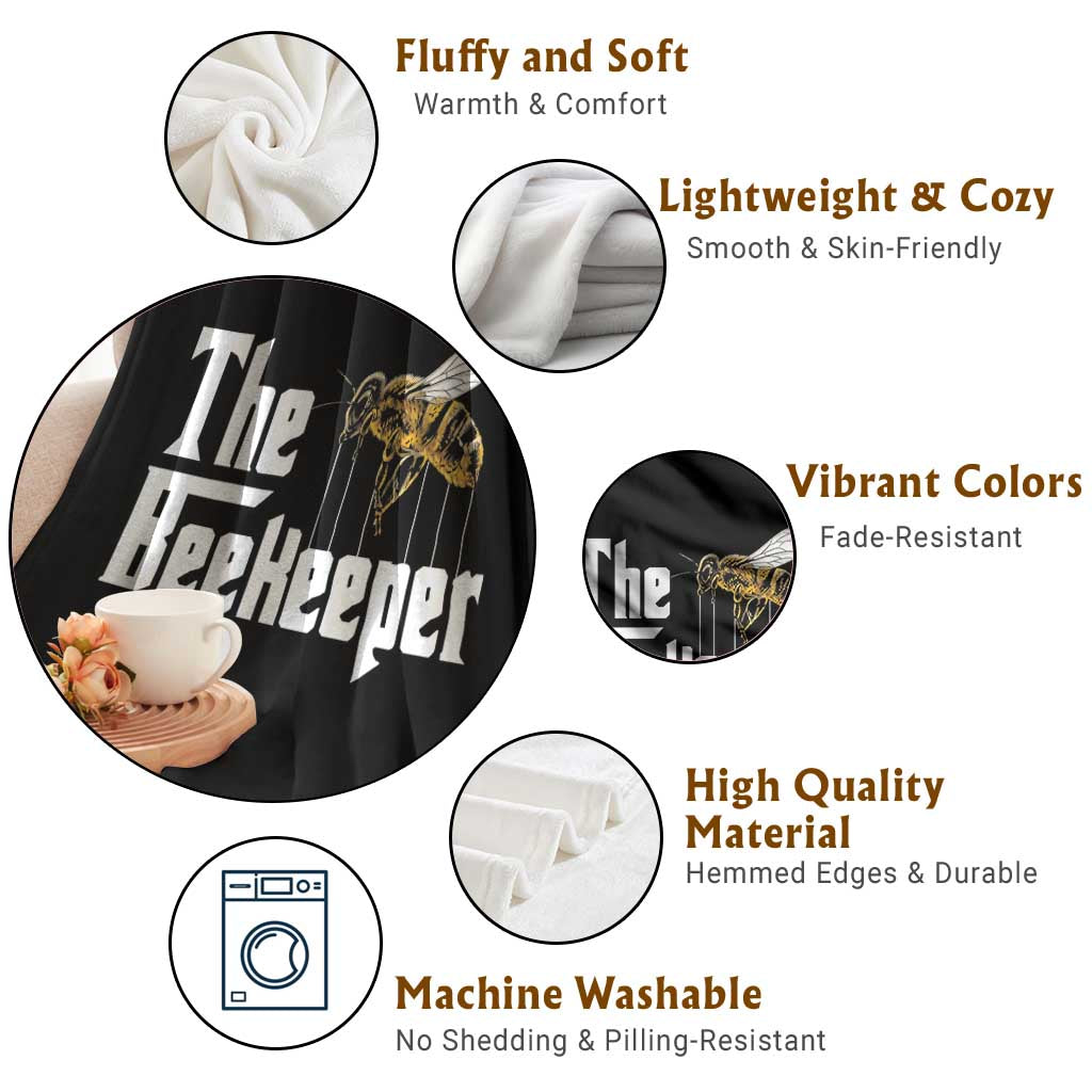 The Beekeeper Throw Blanket Funny Keeping Apiary Beekeeping Gift TS11 Print Your Wear
