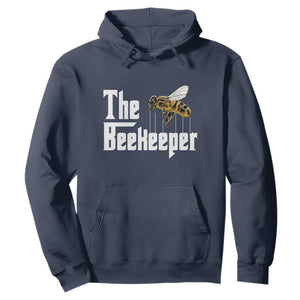 The Beekeeper Hoodie Funny Keeping Apiary Beekeeping Gift TS11 Navy Print Your Wear