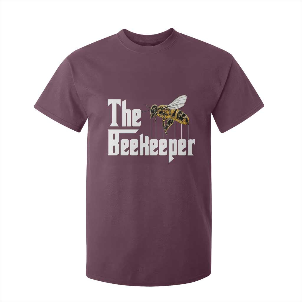 The Beekeeper T Shirt For Kid Funny Keeping Apiary Beekeeping Gift TS11 Maroon Print Your Wear