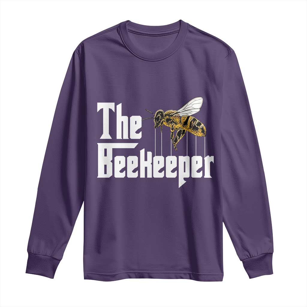 The Beekeeper Long Sleeve Shirt Funny Keeping Apiary Beekeeping Gift TS11 Purple Print Your Wear
