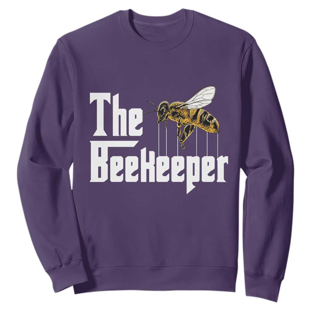 The Beekeeper Sweatshirt Funny Keeping Apiary Beekeeping Gift TS11 Purple Print Your Wear
