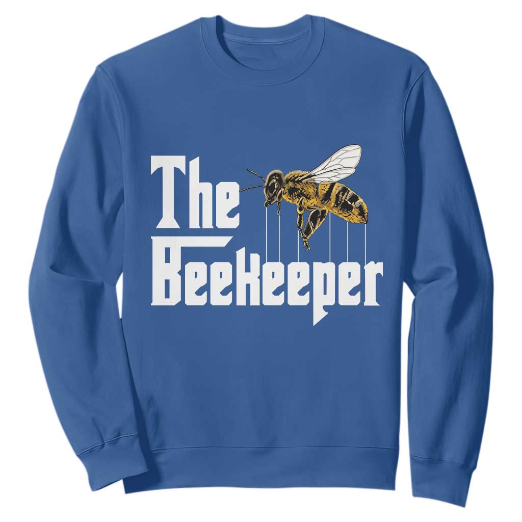 The Beekeeper Sweatshirt Funny Keeping Apiary Beekeeping Gift TS11 Royal Blue Print Your Wear