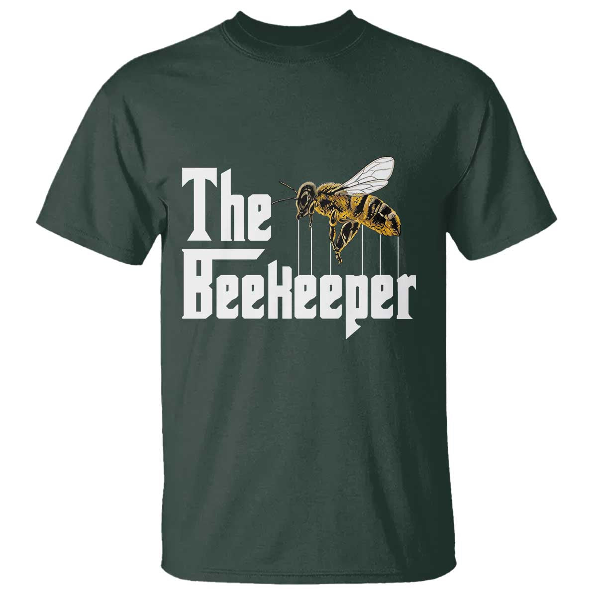The Beekeeper T Shirt Funny Keeping Apiary Beekeeping Gift TS11 Dark Forest Green Print Your Wear
