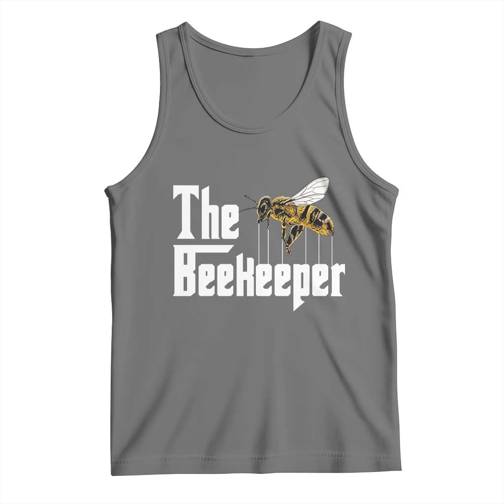The Beekeeper Tank Top Funny Keeping Apiary Beekeeping Gift TS11 Black Heather Print Your Wear