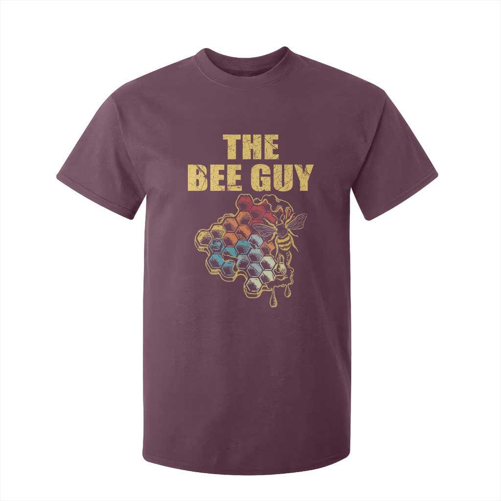 Funny Beekeeper T Shirt For Kid The Bee Guy Insect Animal Lover TS11 Maroon Print Your Wear