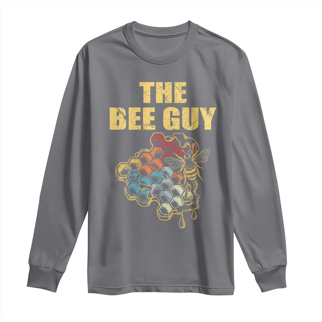 Funny Beekeeper Long Sleeve Shirt The Bee Guy Insect Animal Lover TS11 Charcoal Print Your Wear