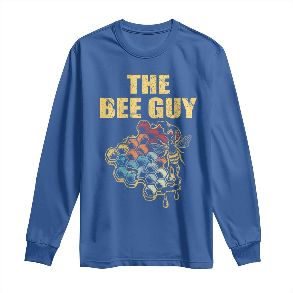 Funny Beekeeper Long Sleeve Shirt The Bee Guy Insect Animal Lover TS11 Royal Blue Print Your Wear