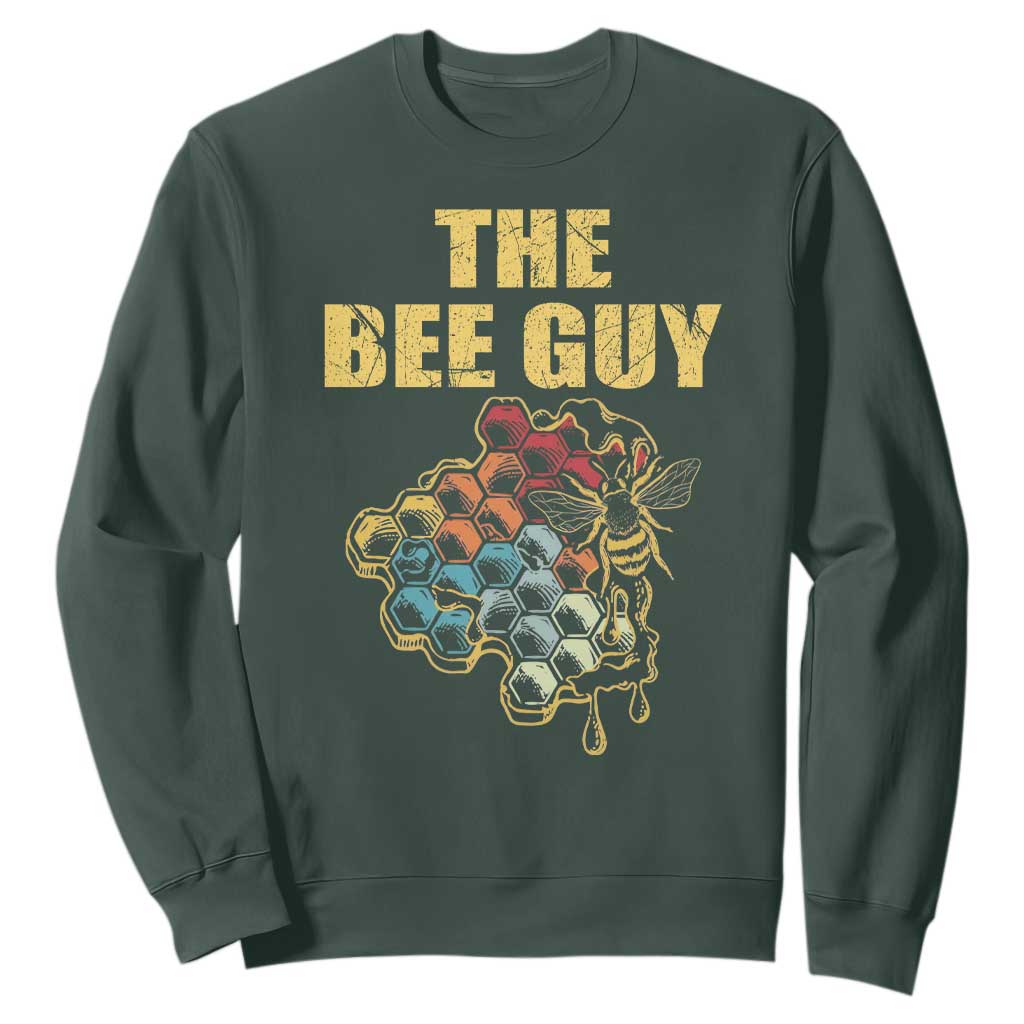 Funny Beekeeper Sweatshirt The Bee Guy Insect Animal Lover TS11 Dark Forest Green Print Your Wear