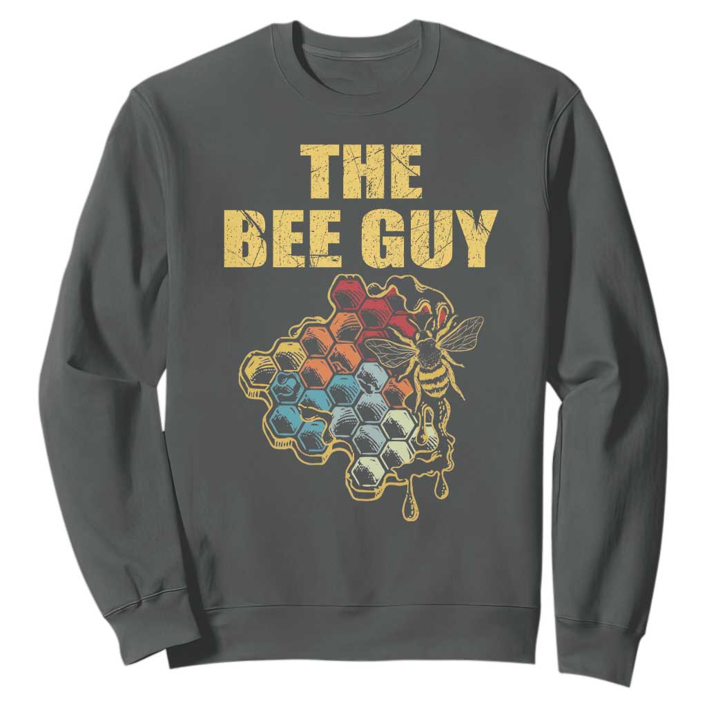 Funny Beekeeper Sweatshirt The Bee Guy Insect Animal Lover TS11 Dark Heather Print Your Wear