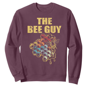 Funny Beekeeper Sweatshirt The Bee Guy Insect Animal Lover TS11 Maroon Print Your Wear