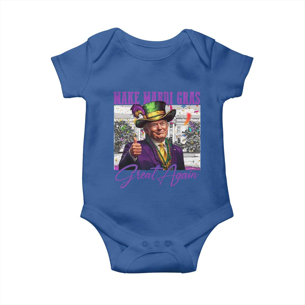 mardi gras baby onesie