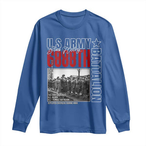 6888th Battalion Long Sleeve Shirt The First And Only All Black Female Battalion Black History Month TS11 Royal Blue Print Your Wear