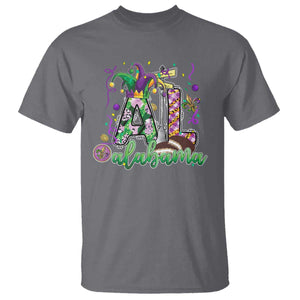 Funny Mardi Gras In Alabama T Shirt - Moon Pie Jester Hat AL Carnival Humor Tee TS11 Charcoal Print Your Wear