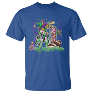 Funny Mardi Gras In Alabama T Shirt - Moon Pie Jester Hat AL Carnival Humor Tee TS11 Royal Blue Print Your Wear