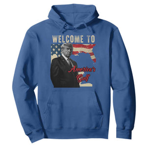 Funny Trump Welcome To America's Gulf Hoodie Vintage American Flag TS11 Royal Blue Print Your Wear