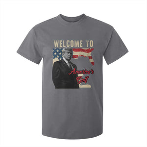 Funny Trump Welcome To America's Gulf T Shirt For Kid Vintage American Flag TS11 Charcoal Print Your Wear