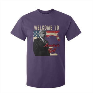 Funny Trump Welcome To America's Gulf T Shirt For Kid Vintage American Flag TS11 Purple Print Your Wear