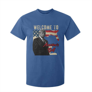 Funny Trump Welcome To America's Gulf T Shirt For Kid Vintage American Flag TS11 Royal Blue Print Your Wear