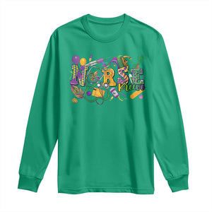 Funny Mardi Gras Nurse Krewe Healthcare Long Sleeve Shirt TS11 Irish Green Print Your Wear