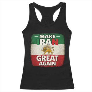 Make Iran Great Again Racerback Tank Top MIGA Vintage Persian Lion Flag TS11 Black Print Your Wear