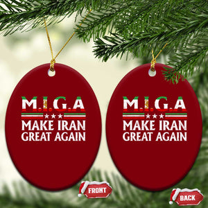 Make Iran Great Again Ceramic Ornament MIGA Emblem Of Iran Persian Lion Flag TS11 Print Your Wear