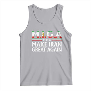 Make Iran Great Again Tank Top MIGA Emblem Of Iran Persian Lion Flag TS11 Athletic Heather Print Your Wear