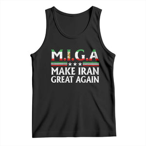 Make Iran Great Again Tank Top MIGA Emblem Of Iran Persian Lion Flag TS11 Black Print Your Wear