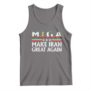 Make Iran Great Again Tank Top MIGA Emblem Of Iran Persian Lion Flag TS11 Deep Heather Print Your Wear