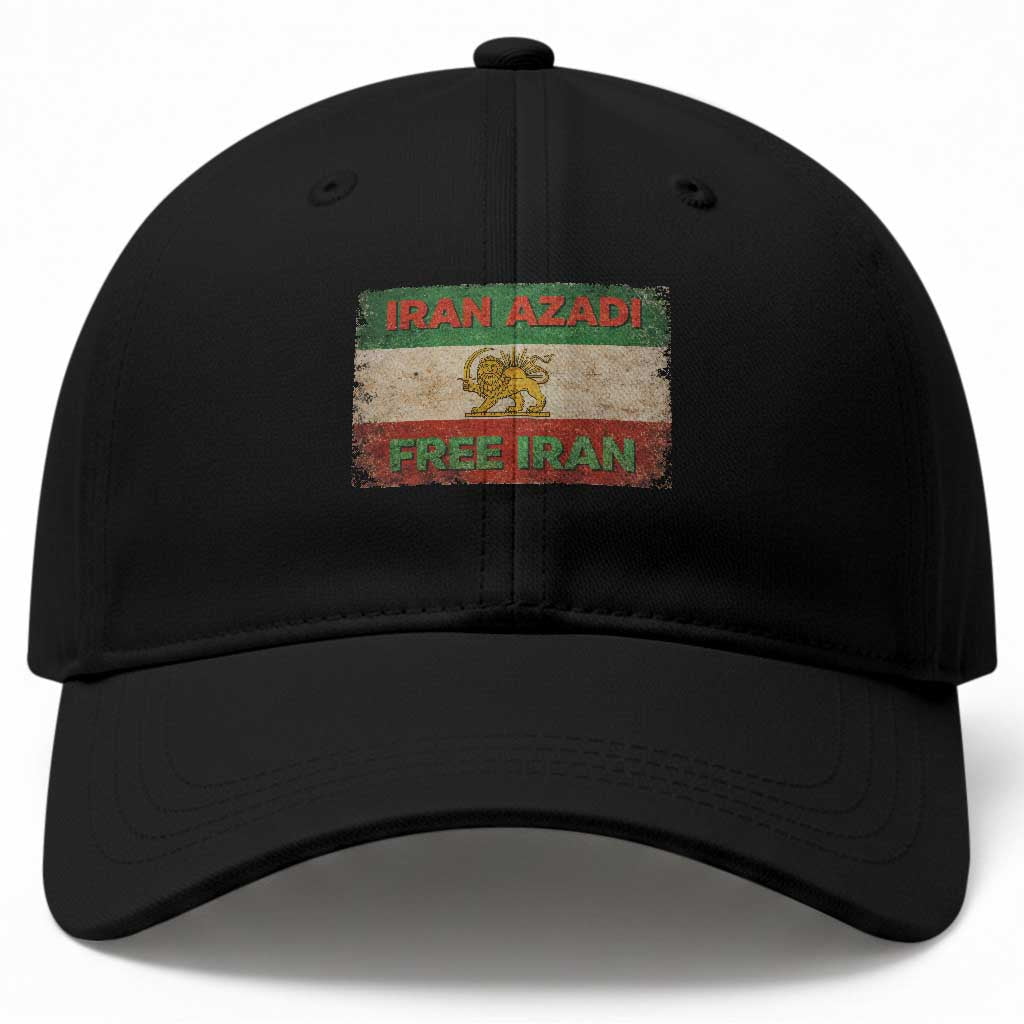 Iran Azadi Lion Sun Sword Flag Free Iran Revolution Baseball Cap TS11 Print Your Wear