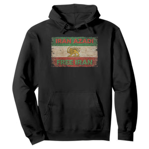 Iran Azadi Lion Sun Sword Flag Free Iran Revolution Hoodie TS11 Black Print Your Wear