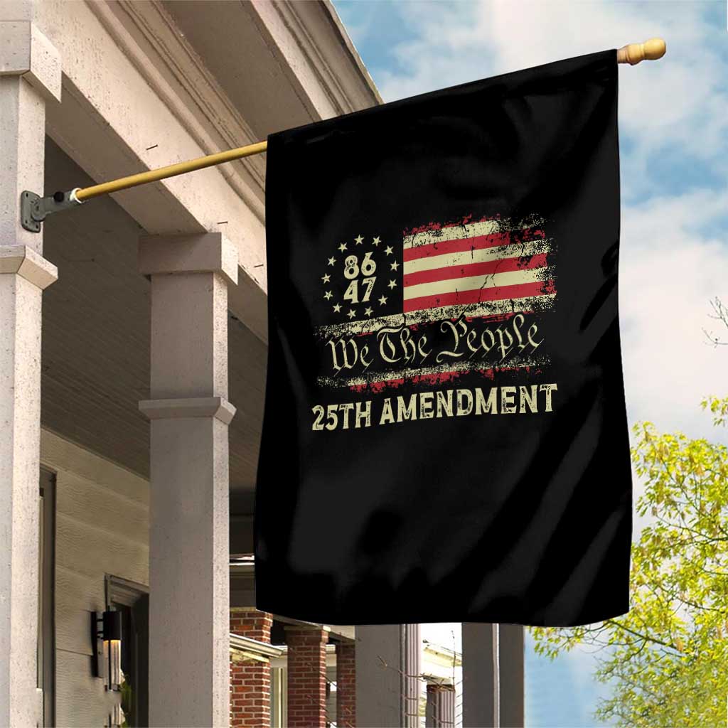 8647 Resist 25th Amendment Garden Flag Vintage American Flag TS11 Print Your Wear