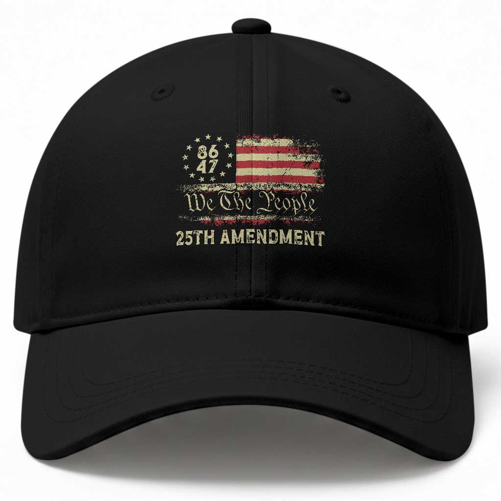 8647 Resist 25th Amendment Baseball Cap Vintage American Flag TS11 Print Your Wear