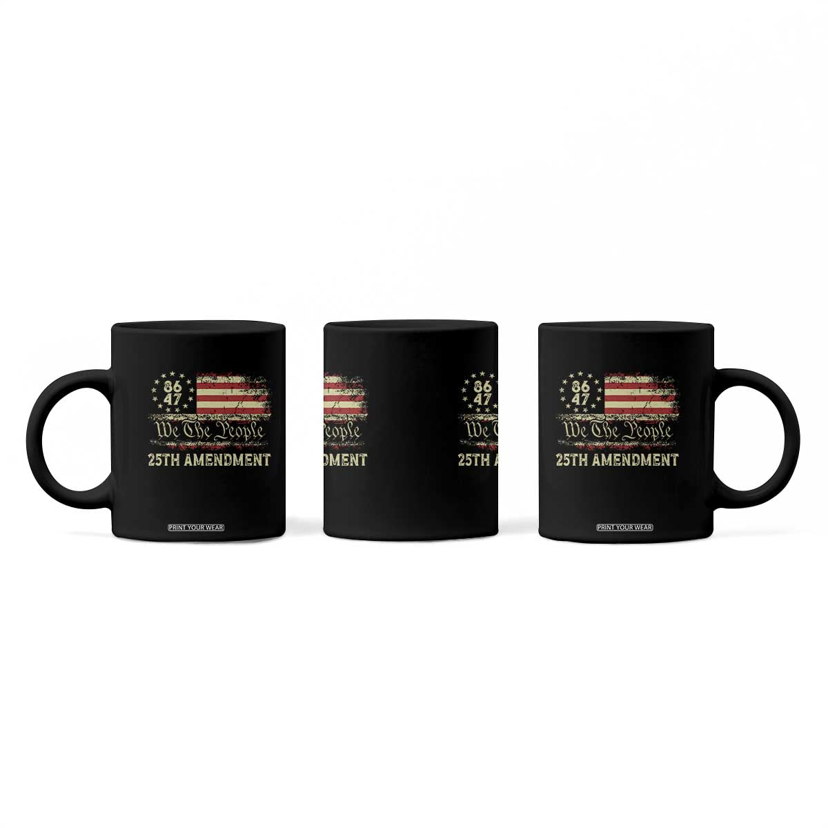 8647 Resist 25th Amendment Coffee Mug Vintage American Flag TS11 Print Your Wear